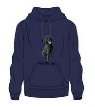 Load image into Gallery viewer, Personalized Poodle Love Men&#39;s Warm Hoodie Sweatshirt-Apparel-Apparel, Dog Dad Gifts, Hoodie, Personalized, Poodle, Sweatshirt-Men&#39;s Warm Hoodie Sweatshirt-Navy Blue-S-2