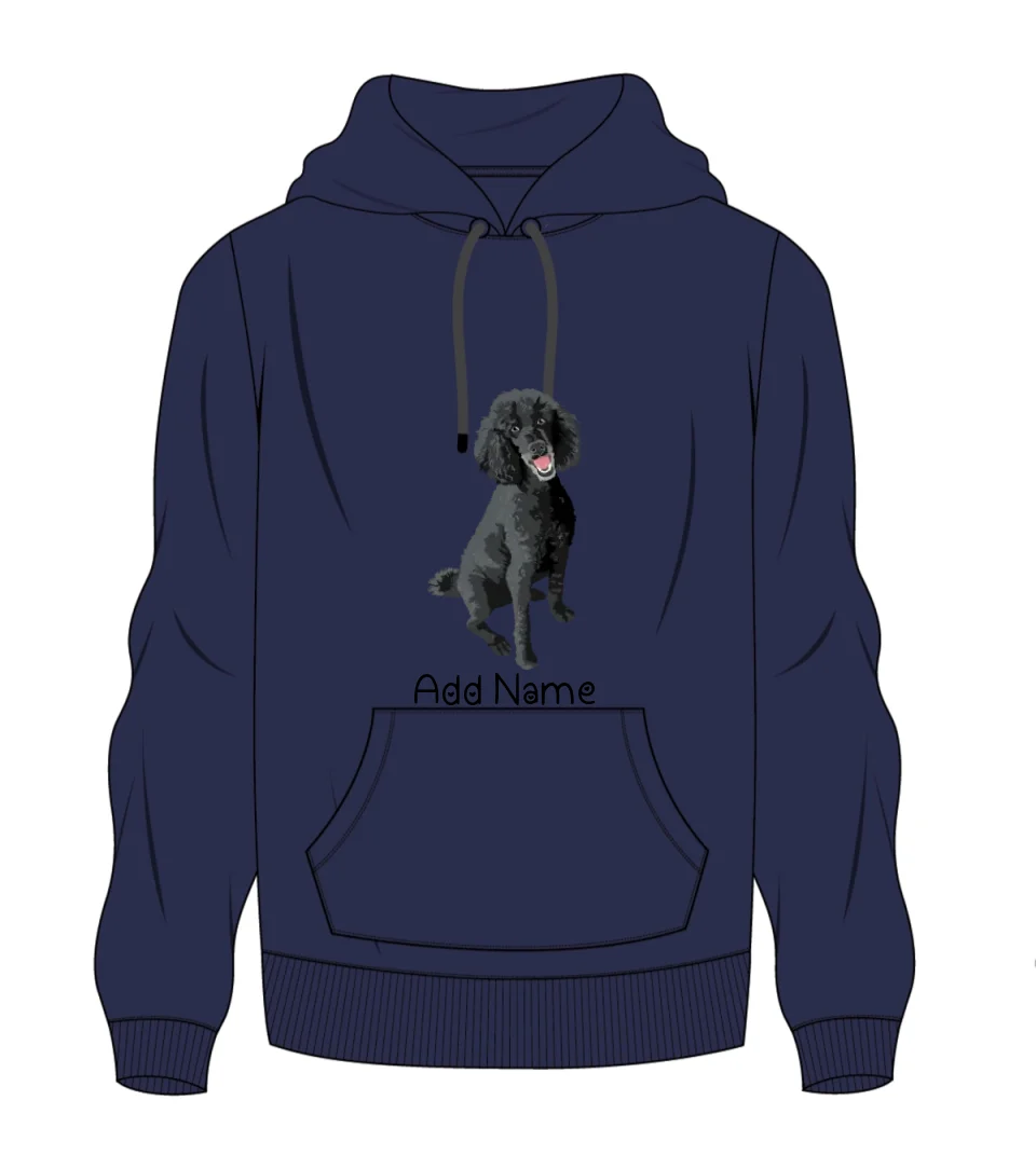 Personalized Poodle Love Men's Warm Hoodie Sweatshirt-Apparel-Apparel, Dog Dad Gifts, Hoodie, Personalized, Poodle, Sweatshirt-Men's Warm Hoodie Sweatshirt-Navy Blue-S-2