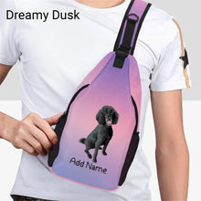 Load image into Gallery viewer, Personalized Poodle Love Unisex Sling Bag Backpack-Accessories-Poodle-Unisex Sling Bag Backpack-Dreamy Dusk-One Size-16