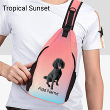 Load image into Gallery viewer, Personalized Poodle Love Unisex Sling Bag Backpack-Accessories-Poodle-Unisex Sling Bag Backpack-Tropical Sunset-One Size-19