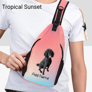 Personalized Poodle Love Unisex Sling Bag Backpack-Accessories-Poodle-Unisex Sling Bag Backpack-Tropical Sunset-One Size-19