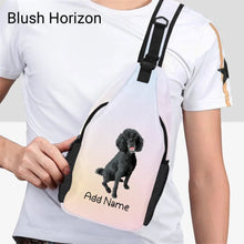 Load image into Gallery viewer, Personalized Poodle Love Unisex Sling Bag Backpack-Accessories-Poodle-Unisex Sling Bag Backpack-Blush Horizon-One Size-20