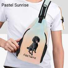 Load image into Gallery viewer, Personalized Poodle Love Unisex Sling Bag Backpack-Accessories-Poodle-Unisex Sling Bag Backpack-Pastel Sunrise-One Size-21