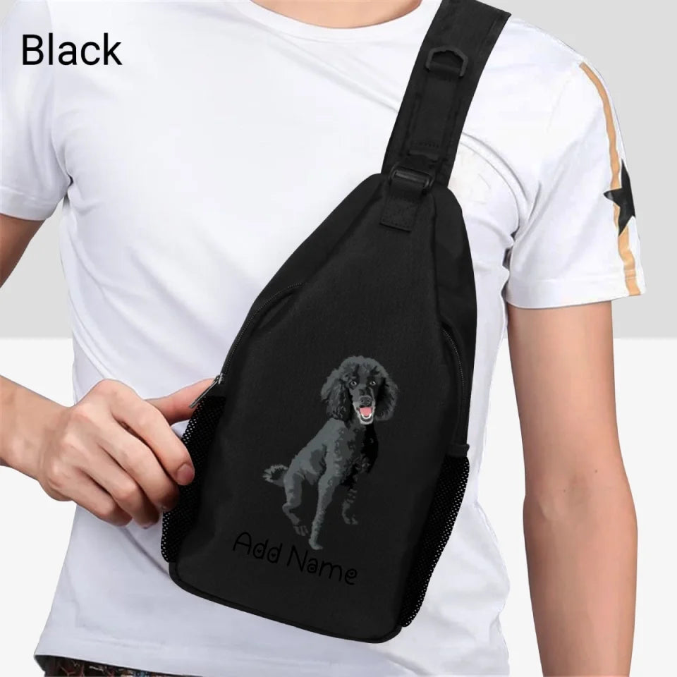 Personalized Poodle Love Unisex Sling Bag Backpack-Accessories-Poodle-Unisex Sling Bag Backpack-Black-One Size-2