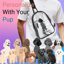 Load image into Gallery viewer, Poodles transparent-sling-bag-multi