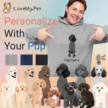 Personalized Poodle Love Womens Warm Hoodie Sweatshirt 360x