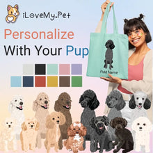 Load image into Gallery viewer, Personalized Poodle Love Zippered Tote Bag-Accessories-Accessories, Bags, Dog Mom Gifts, Personalized, Poodle-1