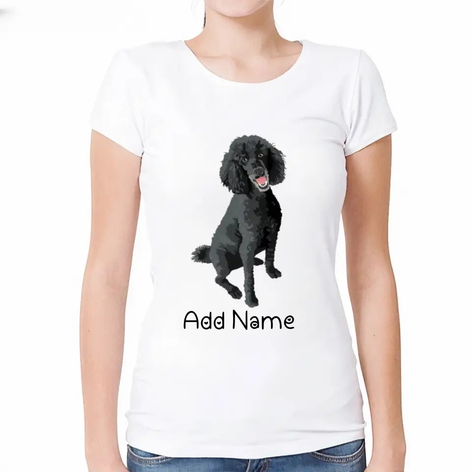 Personalized Poodle Mom T Shirt for Women-Customizer-Apparel, Dog Mom Gifts, Personalized, Poodle, Shirt, T Shirt-Modal T-Shirts-White-Small-2