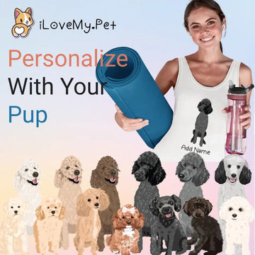 Personalized Poodle Mom Yoga Tank Top 360x