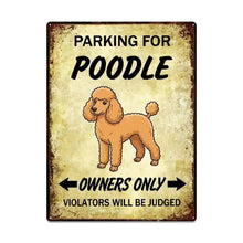 Load image into Gallery viewer, Personalized Poodle Sign - Funny Parking Sign - Match Your Dog’s Coat Color-Sign Board-Car Accessories,Poodle,Sign Board-Large-2