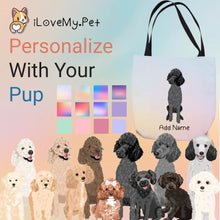 Load image into Gallery viewer, Personalized Poodle Small Tote Bag-Accessories-Accessories, Bags, Dog Mom Gifts, Personalized, Poodle-Small Tote Bag-Your Design-One Size-1