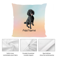 Load image into Gallery viewer, Personalized Poodle Soft Plush Pillowcase-Home Decor-Dog Dad Gifts, Dog Mom Gifts, Home Decor, Personalized, Pillows, Poodle-3