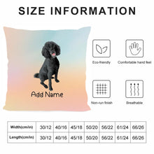 Load image into Gallery viewer, Personalized Poodle Soft Plush Pillowcase-Home Decor-Dog Dad Gifts, Dog Mom Gifts, Home Decor, Personalized, Pillows, Poodle-4