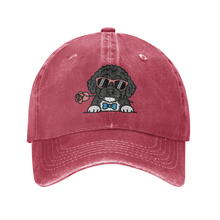 Load image into Gallery viewer, Personalized Portuguese Water Dog Baseball Cap - Romeo Portuguese Water Dog Design - Match Your Dog's Coat Color-Hats &amp; Caps-Accessories,Baseball Caps,Dog Mom Gifts-Wine Red-One Size-2