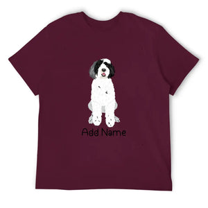 Personalized Portuguese Water Dog Dad Cotton T Shirt-Apparel-Apparel, Dog Dad Gifts, Personalized, Portuguese Water Dog, Shirt, T Shirt-Men's Cotton T Shirt-Maroon-Medium-15