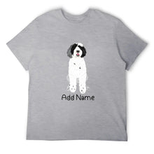 Load image into Gallery viewer, Personalized Portuguese Water Dog Dad Cotton T Shirt-Apparel-Apparel, Dog Dad Gifts, Personalized, Portuguese Water Dog, Shirt, T Shirt-Men&#39;s Cotton T Shirt-Gray-Medium-19