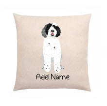 Load image into Gallery viewer, Personalized Portuguese Water Dog Linen Pillowcase-Linen Pillow Case-Cotton-Linen-16"x16"