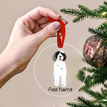 Load image into Gallery viewer, Personalized Portuguese Water Dog Love Christmas Tree Ornaments-Christmas Ornament-Christmas, Personalized, Portuguese Water Dog-Christmas Tree Ornaments-Transparent-3.5&quot; or 8.9 cm-2