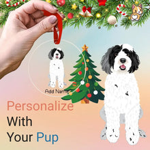 Load image into Gallery viewer, Portuguese Water Dog christmas-tree-ornament-single