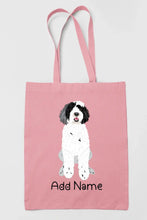 Load image into Gallery viewer, Personalized Portuguese Water Dog Love Zippered Tote Bag-Accessories-Accessories, Bags, Dog Mom Gifts, Personalized, Portuguese Water Dog-11