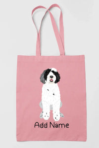 Personalized Portuguese Water Dog Love Zippered Tote Bag-Accessories-Accessories, Bags, Dog Mom Gifts, Personalized, Portuguese Water Dog-11