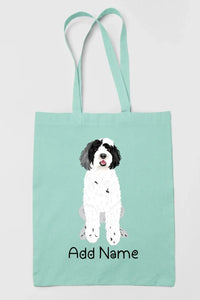 Personalized Portuguese Water Dog Love Zippered Tote Bag-Accessories-Accessories, Bags, Dog Mom Gifts, Personalized, Portuguese Water Dog-12