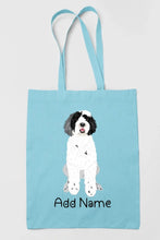 Load image into Gallery viewer, Personalized Portuguese Water Dog Love Zippered Tote Bag-Accessories-Accessories, Bags, Dog Mom Gifts, Personalized, Portuguese Water Dog-13