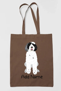 Personalized Portuguese Water Dog Love Zippered Tote Bag-Accessories-Accessories, Bags, Dog Mom Gifts, Personalized, Portuguese Water Dog-15