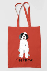 Personalized Portuguese Water Dog Love Zippered Tote Bag-Accessories-Accessories, Bags, Dog Mom Gifts, Personalized, Portuguese Water Dog-16