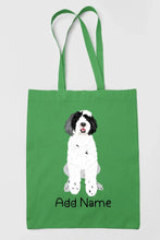 Load image into Gallery viewer, Personalized Portuguese Water Dog Love Zippered Tote Bag-Accessories-Accessories, Bags, Dog Mom Gifts, Personalized, Portuguese Water Dog-18