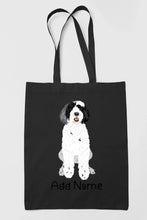 Load image into Gallery viewer, Personalized Portuguese Water Dog Love Zippered Tote Bag-Accessories-Accessories, Bags, Dog Mom Gifts, Personalized, Portuguese Water Dog-19