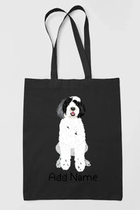 Personalized Portuguese Water Dog Love Zippered Tote Bag-Accessories-Accessories, Bags, Dog Mom Gifts, Personalized, Portuguese Water Dog-19