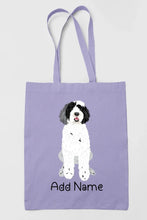 Load image into Gallery viewer, Personalized Portuguese Water Dog Love Zippered Tote Bag-Accessories-Accessories, Bags, Dog Mom Gifts, Personalized, Portuguese Water Dog-Zippered Tote Bag-Pastel Purple-Classic-2