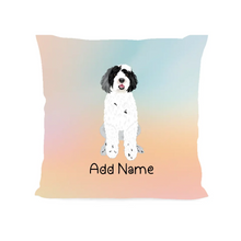 Load image into Gallery viewer, Personalized Portuguese Water Dog Soft Plush Pillowcase-Home Decor-Dog Dad Gifts, Dog Mom Gifts, Home Decor, Personalized, Pillows, Portuguese Water Dog-Soft Plush Pillowcase-As Selected-12&quot;x12&quot;-2