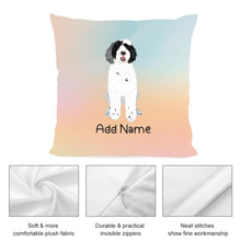 Load image into Gallery viewer, Personalized Portuguese Water Dog Soft Plush Pillowcase-Home Decor-Dog Dad Gifts, Dog Mom Gifts, Home Decor, Personalized, Pillows, Portuguese Water Dog-3