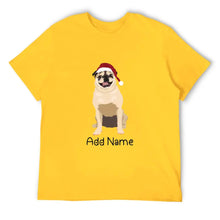 Load image into Gallery viewer, Personalized Pug Dad Cotton T Shirt-Apparel-Apparel, Dog Dad Gifts, Personalized, Pug, Pug - Black, Shirt, T Shirt-Men&#39;s Cotton T Shirt-Yellow-Medium-13