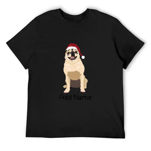 Personalized Pug Dad Cotton T Shirt-Apparel-Apparel, Dog Dad Gifts, Personalized, Pug, Pug - Black, Shirt, T Shirt-Men's Cotton T Shirt-Black-Medium-9