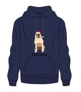 Personalized Pug Love Men's Warm Hoodie Sweatshirt-Apparel-Apparel, Dog Dad Gifts, Hoodie, Personalized, Pug, Pug - Black, Sweatshirt-Men's Warm Hoodie Sweatshirt-Navy Blue-S-2