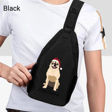 Load image into Gallery viewer, Personalized Pug Love Unisex Sling Bag Backpack-Accessories-Pug-Unisex Sling Bag Backpack-Black-One Size-2