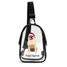 Load image into Gallery viewer, Personalized Pug Love Unisex Transparent Sling Bag-Accessories-Pug-Unisex Transparent Sling Bag-Transparent-One Size-2