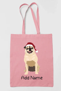 Personalized Pug Love Zippered Tote Bag-Accessories-Accessories, Bags, Dog Mom Gifts, Personalized, Pug, Pug - Black-11