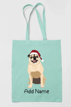 Load image into Gallery viewer, Personalized Pug Love Zippered Tote Bag-Accessories-Accessories, Bags, Dog Mom Gifts, Personalized, Pug, Pug - Black-12