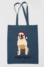 Load image into Gallery viewer, Personalized Pug Love Zippered Tote Bag-Accessories-Accessories, Bags, Dog Mom Gifts, Personalized, Pug, Pug - Black-14