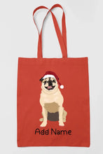 Load image into Gallery viewer, Personalized Pug Love Zippered Tote Bag-Accessories-Accessories, Bags, Dog Mom Gifts, Personalized, Pug, Pug - Black-16
