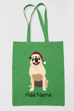 Load image into Gallery viewer, Personalized Pug Love Zippered Tote Bag-Accessories-Accessories, Bags, Dog Mom Gifts, Personalized, Pug, Pug - Black-18