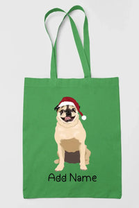 Personalized Pug Love Zippered Tote Bag-Accessories-Accessories, Bags, Dog Mom Gifts, Personalized, Pug, Pug - Black-18