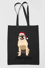 Load image into Gallery viewer, Personalized Pug Love Zippered Tote Bag-Accessories-Accessories, Bags, Dog Mom Gifts, Personalized, Pug, Pug - Black-19