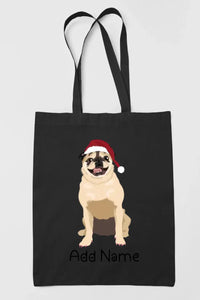 Personalized Pug Love Zippered Tote Bag-Accessories-Accessories, Bags, Dog Mom Gifts, Personalized, Pug, Pug - Black-19