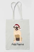 Load image into Gallery viewer, Personalized Pug Love Zippered Tote Bag-Accessories-Accessories, Bags, Dog Mom Gifts, Personalized, Pug, Pug - Black-3