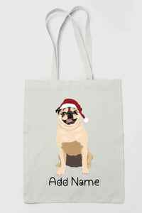 Personalized Pug Love Zippered Tote Bag-Accessories-Accessories, Bags, Dog Mom Gifts, Personalized, Pug, Pug - Black-3